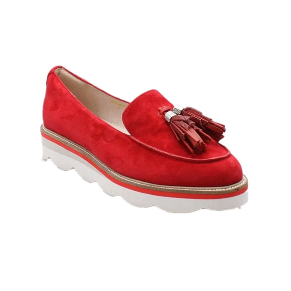 

Women Comfy Loafers 2021 Spring Summer New Tassel Slip On Ladies Casual Shoes 35-43 Large Size Female Trendy Sneakers