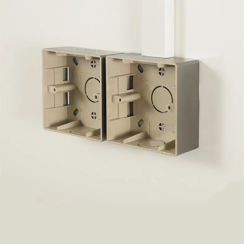 1 комплект (2 шт.) настенный переключатель коробка огнестойкий пластик 86 мм