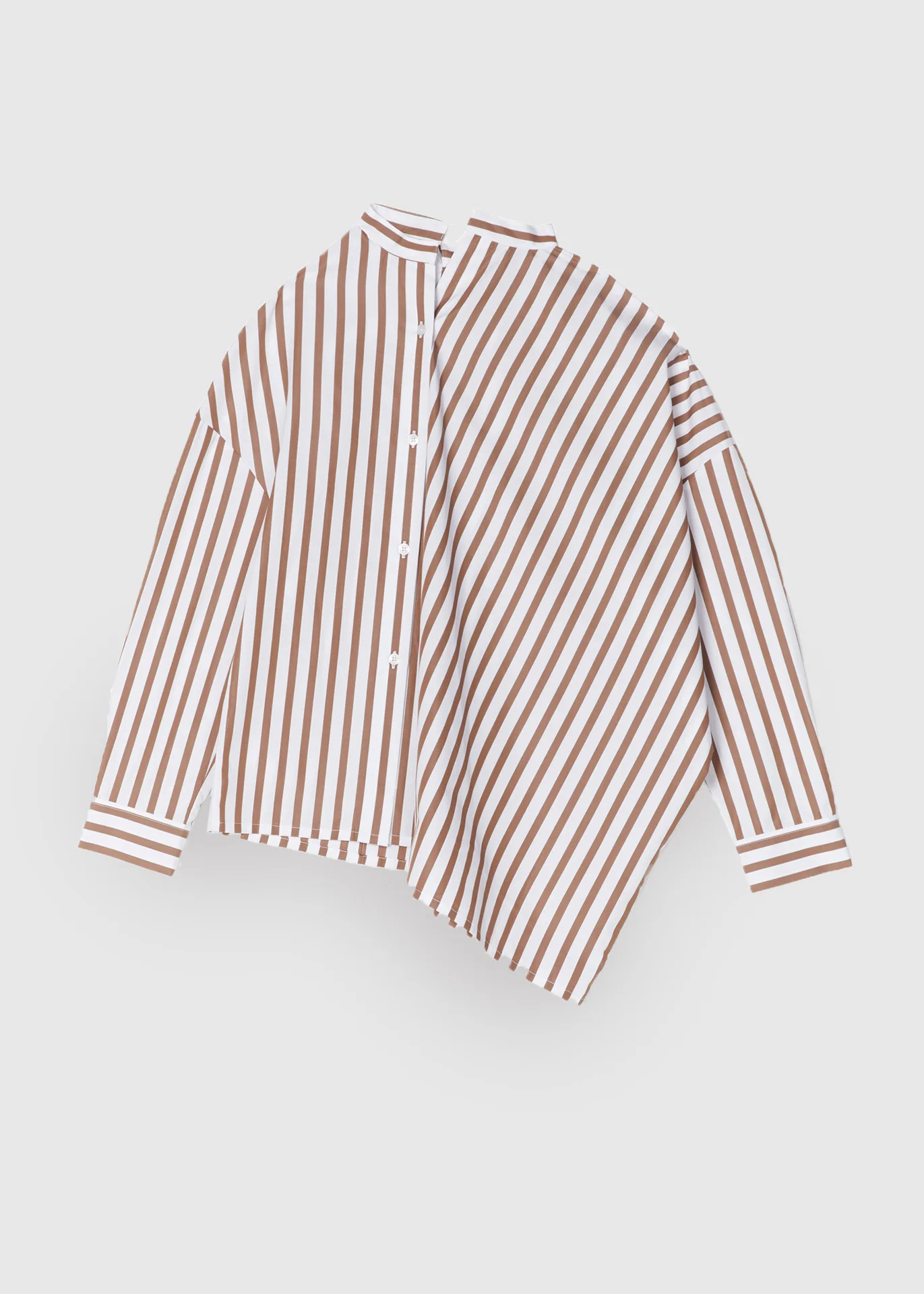 

Spring/Summer 2020 New Shirt Fashion Casual Solid Color Asymmetric Cardigan Long Sleeve Shirt Top