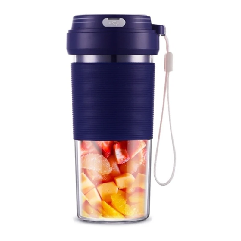 Портативная соковыжималка 300 мл электрическая для смузи с USB-зарядкой блендер