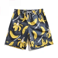 man short summer 2021 floral printing beach short breathable quick dry loose casual style printing short