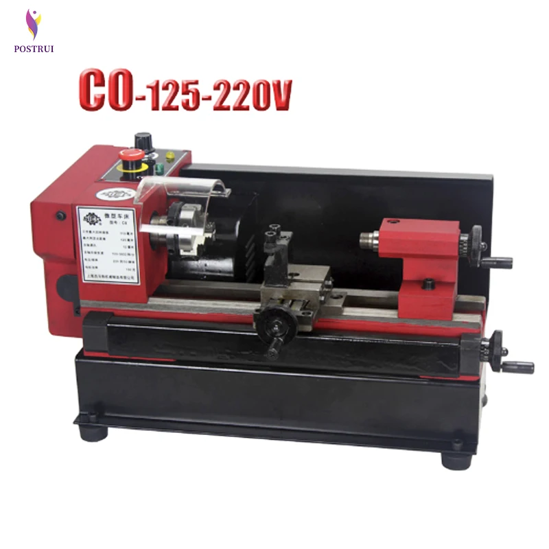 Мини Миниатюрный металлический токарный станок для обучения C0 125 220V мини