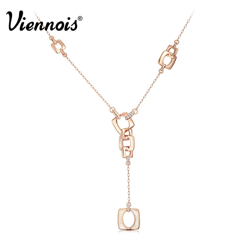От Viennois покрытие из популярные Геометрические Длинные ожерелье для женщин