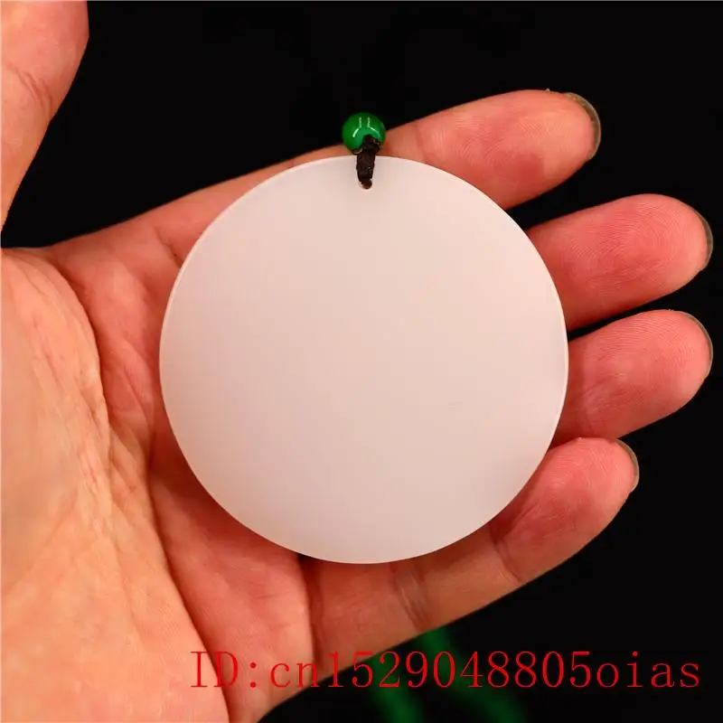 Зеленый нефритовый кулон ювелирное ожерелье Шарм для мужчин китайские женщины