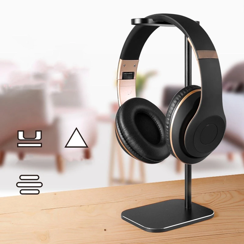

For Head-mounted Earphone Holder Metal Headset Holder Aluminum Alloy Headphone Display Stand Universal Headset Show Rack