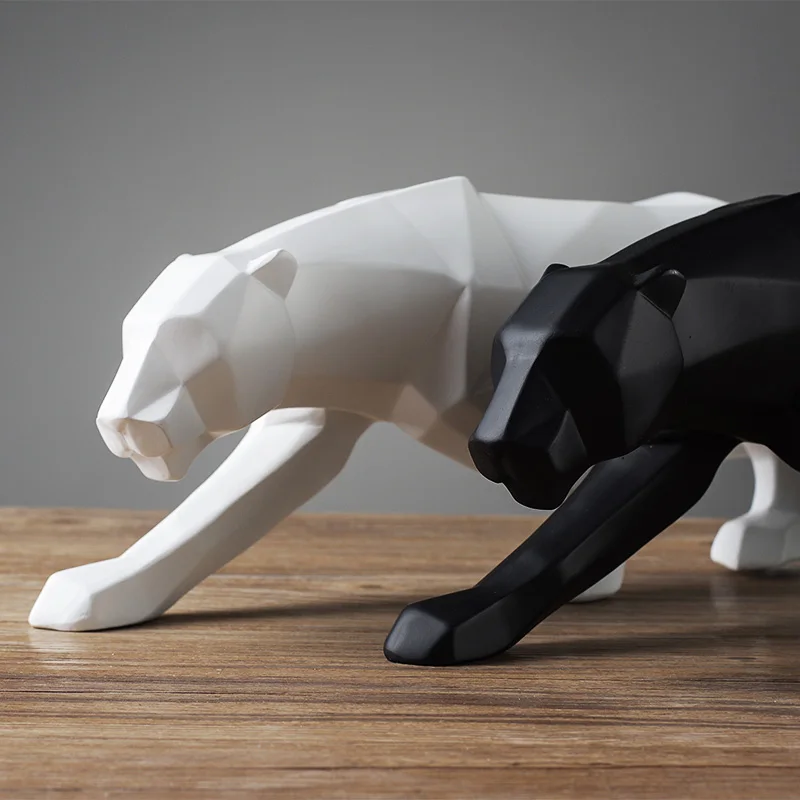 [Современный] домашний декор абстрактная черно-белая Геометрическая леопардовая