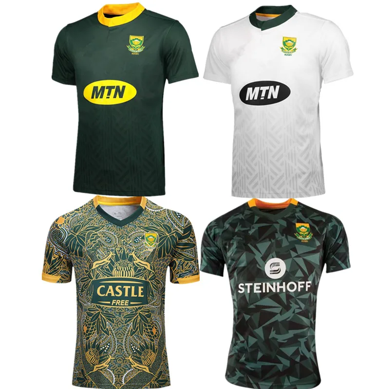Размер футболки для регби в Южной Африке 2018/2019: яркий рисунок с именем на заказ