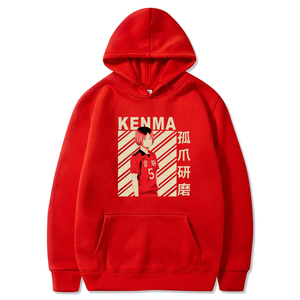 

Japanese Anime Haikyuu Hoodie Sweatshirts Kenma Kozume Print Hoodies Spring Autumn Men Wome Hoody Sweatshirt Male Casual Tops