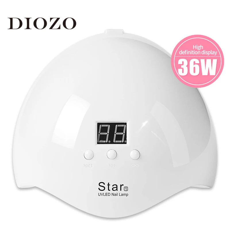 УФ лампа для сушки гель лака 36 Вт 60/120 с|Сушилки ногтей| |