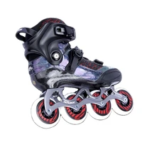papaison carbon fiber racing roller shoes abec 9 bearing 4 wheels inline speed skates