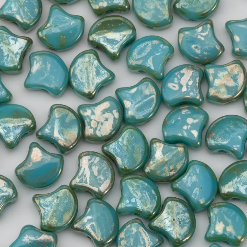 Бусины из чешского стекла ChevronDuo 5 г 10x4 мм бусины с двойными отверстиями около 20 шт.