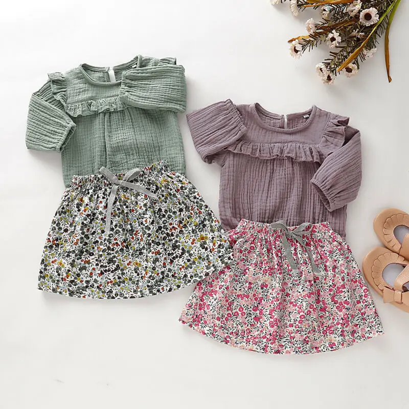 Прерия шик комплекты одежды для маленьких девочек от 0 до 12 месяцев комплект из 2