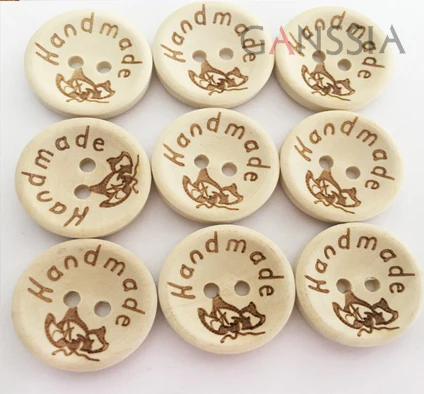 50 шт./лот круглый натуральный кокосовый 2 отверстия кнопки ручной работы