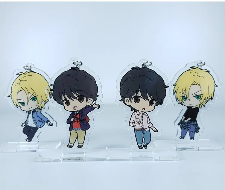 

Anime BANANA FISH Aslan Jade Callenreese Cosplay Stand Figure Acrylic Japanese Cartoon Desk decoration model plate Gifts