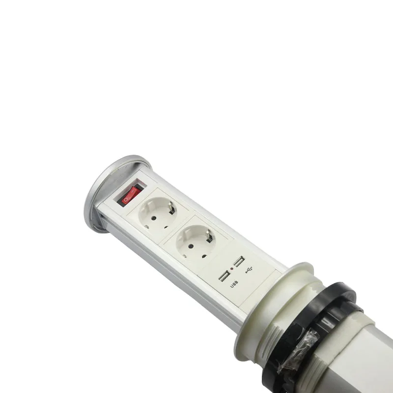 Выдвижной пневматический привод Настольный Pop Up электрическая розетка с