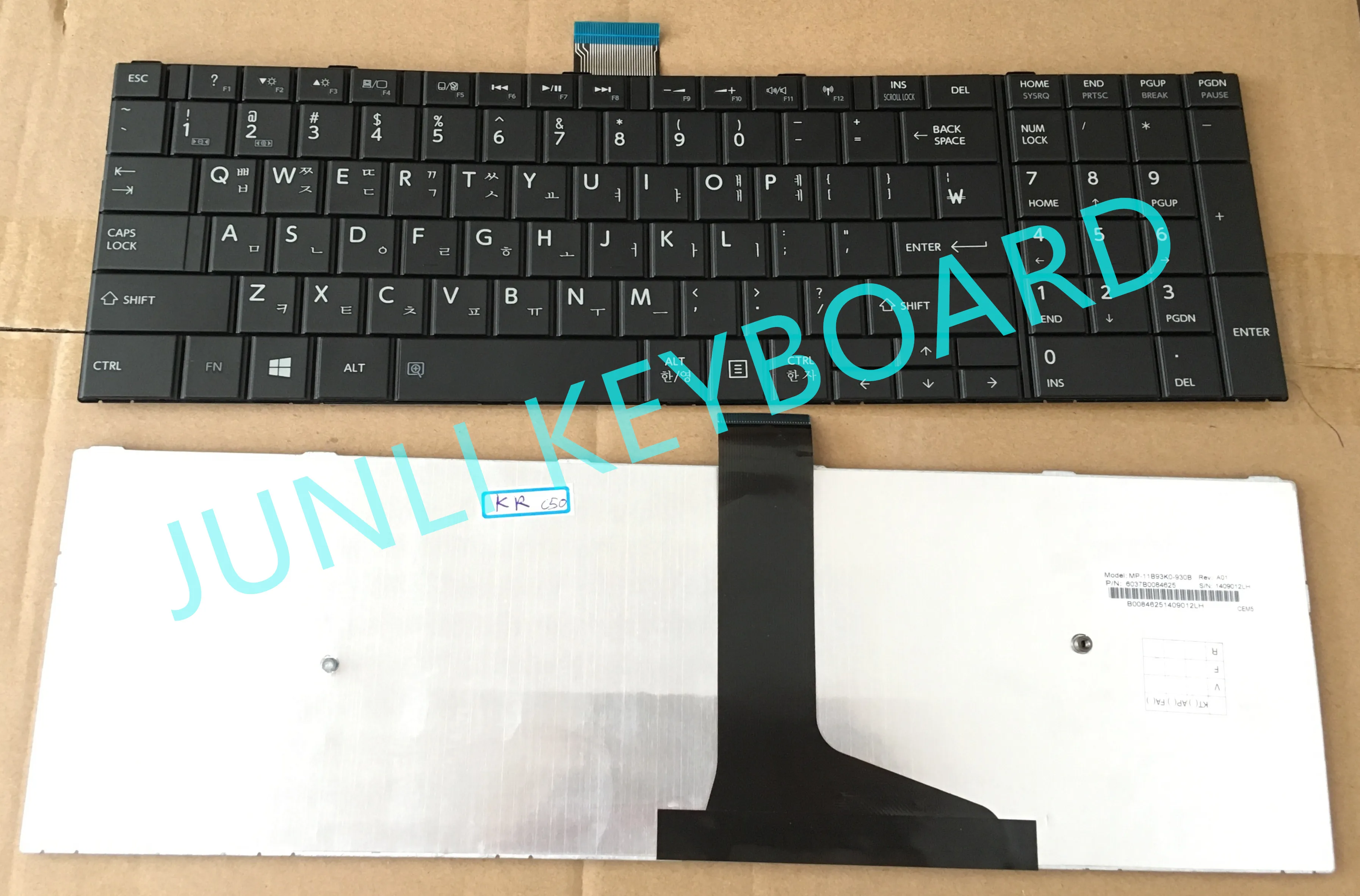 JUNLI Клавиатура для ноутбука Toshiba C50-a C50d-a C50dt-A C50t-a C55-A C55D-A C55dt-a C55t-A MP-11B93US-930B 1409018XF