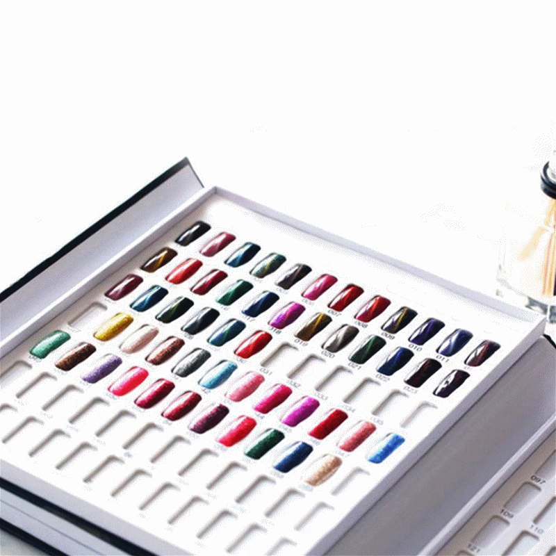 

120 Colors Manicure Tool New False Nail Color Book Color Display Nail Art Gel Polish Color Card Nail Color Chart Practice Board