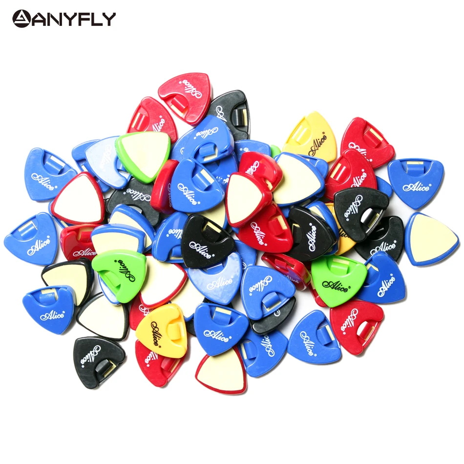 neue durable 5 teilesatz alice a010a kunststoff gitarre picks halter dreieck form zubehör fall box akustische elektrische teile free global ship