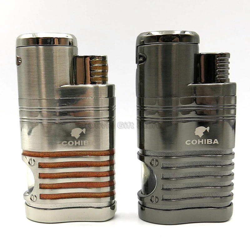 4 фонарь COHIBA металлическая зажигалка для сигарет синего цвета | Дом и сад
