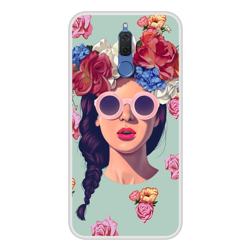 Case for Huawei Mate 10 Lite Soft Silicone TPU Chic Pattern Paint Cover Coque Mate10 10Lite Phone |