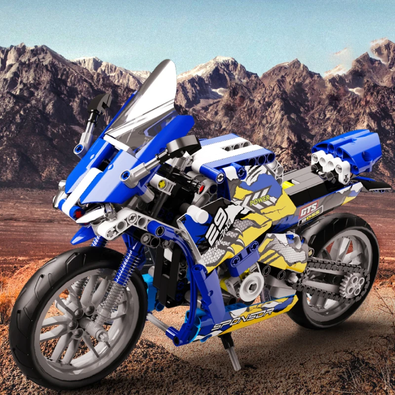 436/446 шт. Детский конструктор мотоцикл | Игрушки и хобби