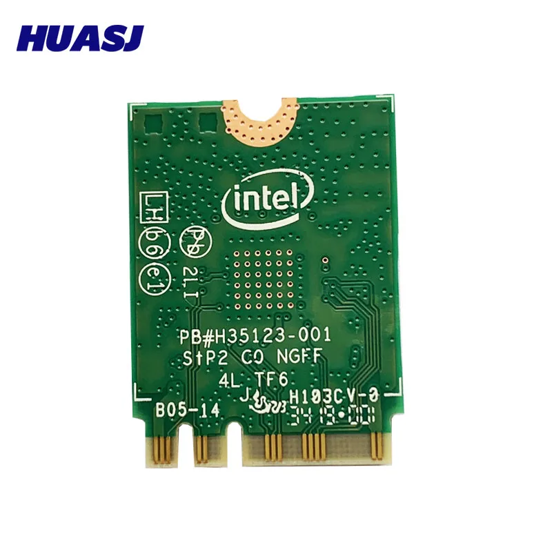 Huasj двухдиапазонный 2 4G/5Ghz 433Mbps Intel 3165AC NGFF 802.11ac WiFi 3165NGW M.2 WLAN карта + BT 4 0 сетевой мини