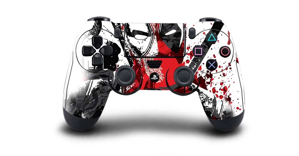 Наклейка контроллера PS4 Защитная крышка Виниловая наклейка для Playstation 4 PS4/Pro/Slim Gamepad Skins - Цвет: QBTM323