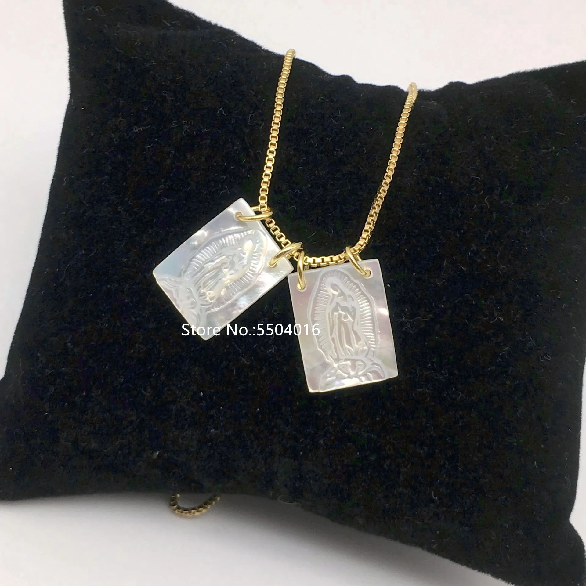 Женское Ожерелье из ракушек с изображением Девы Марии|Ожерелья подвеской| |