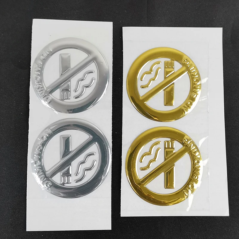 1 пара хромированный значок эмблема для автомобиля|car styling stickers|no smokingcar |