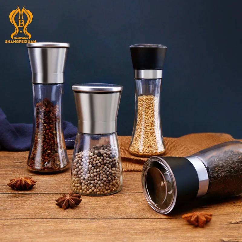 

ShangPeiXuan 304 ручной измельчитель из нержавеющей стали, измельчитель для перца, морской соли, бытовой кухонный инструмент