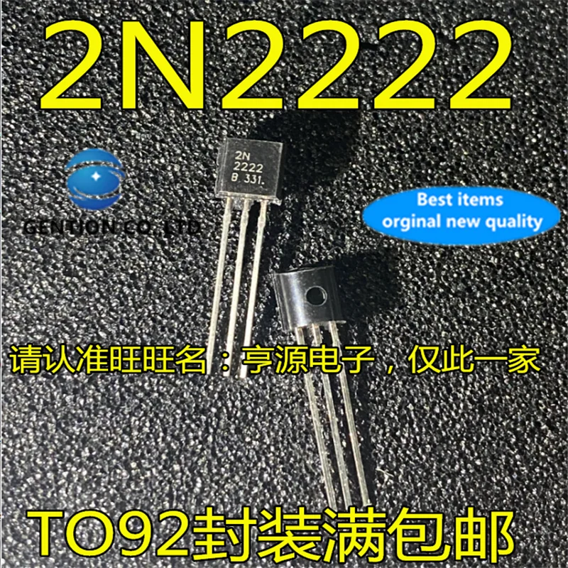 

100 шт. 2N2222 TO-92 в наличии 100% новый и оригинальный