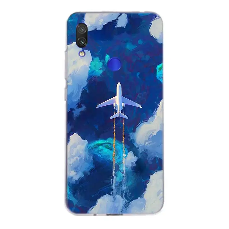 Самолет Сотовая связь силиконовый чехол для спортивной камеры Xiao mi Red Note 7 6 Pro 5 4 4X