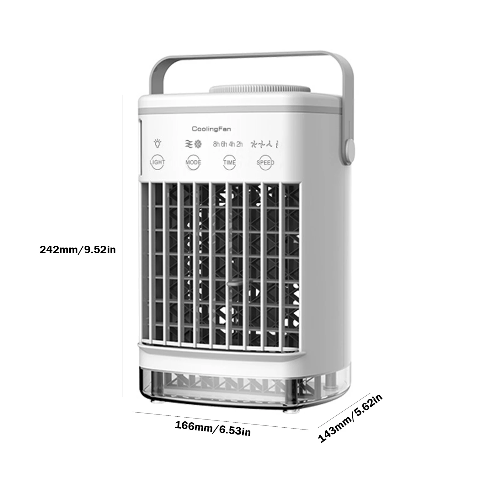

Mini Air Conditioner Air Cooler Fan 7 Colors Light USB Rechargeable Portable Evaporative Air Conditioner Desk Air Cooling Fan