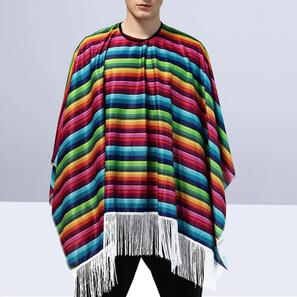 Плащ женский и мужской Мексиканский костюм для морских ролевых игр Хэллоуина