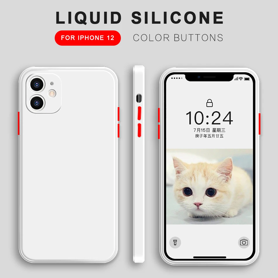 Роскошный чехол из жидкого силикона для телефона iPhone 11 12 Pro Max XR X XS 7 8 Plus SE 2020 цветов