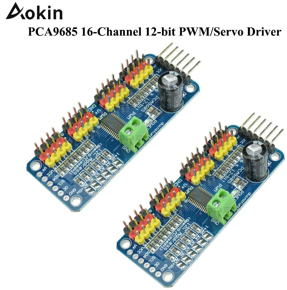 16-канальная 12-битная PWM плата серводвигателя PCA9685 контроллер IIC модуль для Arduino и