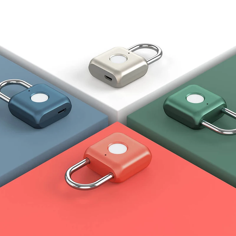 

Smart Touch Fingerprint Door Lock USB Charging Keyless Anti Theft Padlock Mijia Travel Case Drawer Safety Lock