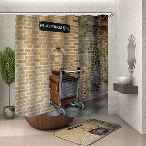 Занавеска для душа, из шторы для ванной или душа полиэстера, с крючками