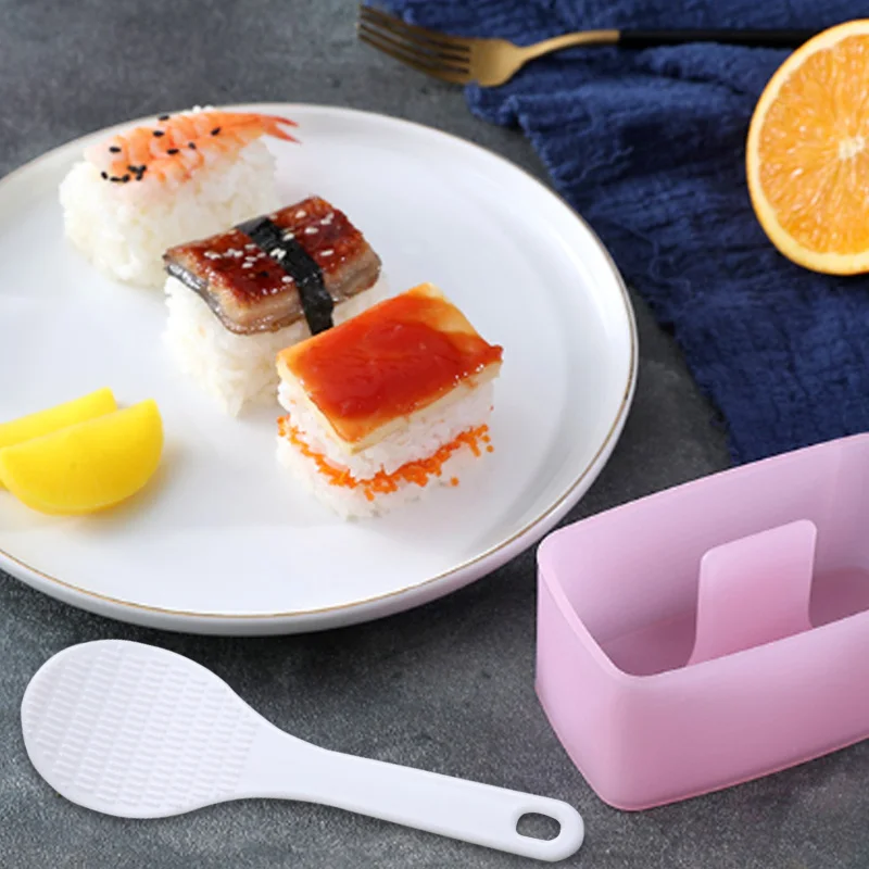 

Устройство для суши Onigiri, прямоугольная форма «сделай сам», легкая форма для прессования мяса в рисовых шариках, Профессиональная форма для ...