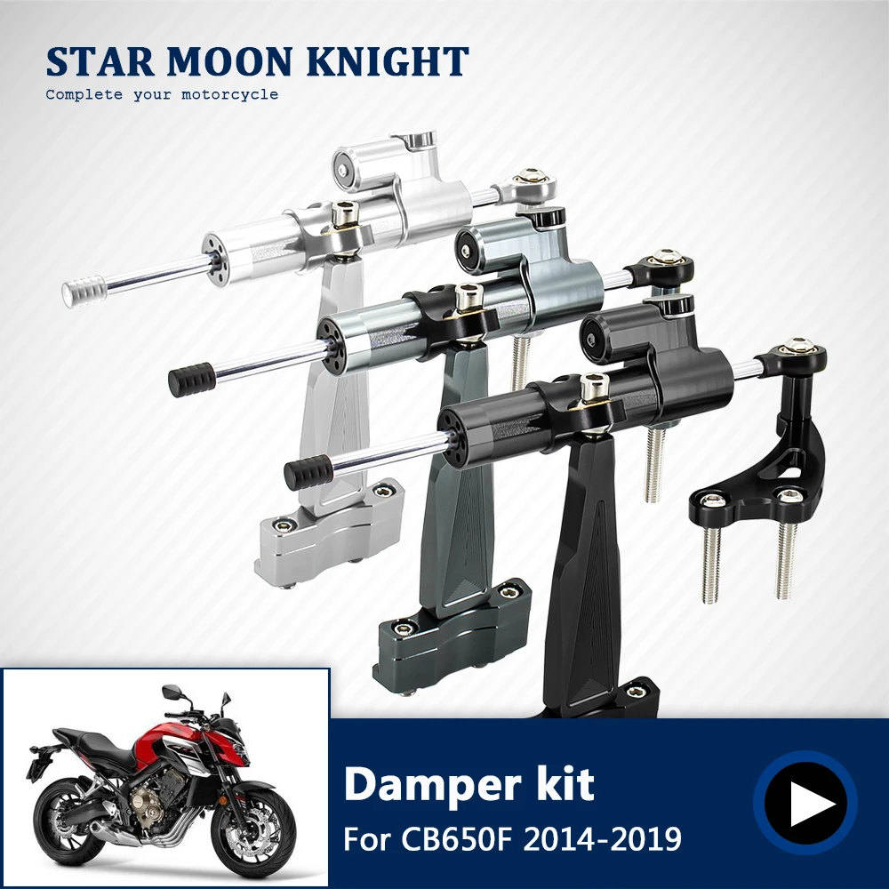 

Motorcycle Adjustable CB650F Steering Stabilizer Damper Mounting Bracket Kit For Honda CB650F CB 650F 650 F 2014-2019 2015 2016