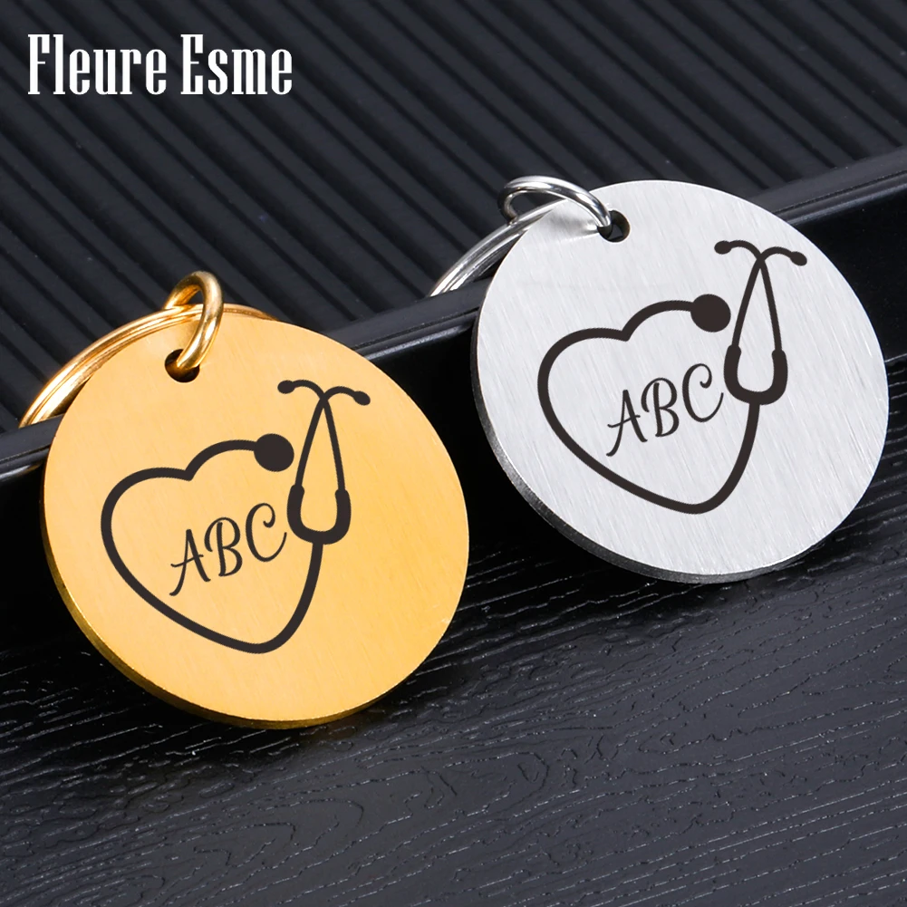 

Personalized Keychain Charms Nurse Graduation Gift For Thanksgiving Nurse Day Gift Doctor Presents Anniversary Custom Wholesale