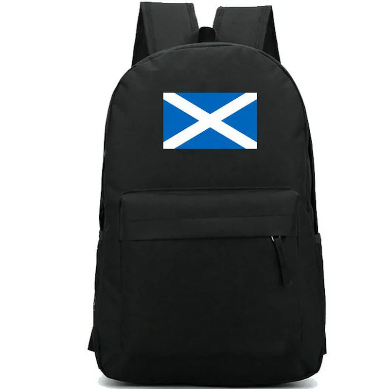 Фото Шотландский рюкзак с перекрестным флагом Great Alba школьный баннерный школьная