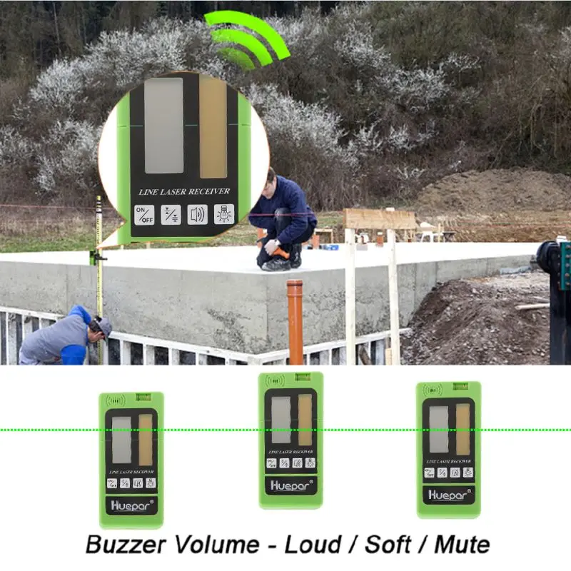 

Infrared Ray Receiver Green Beams Detector 60m LED Indicator Precise Signals