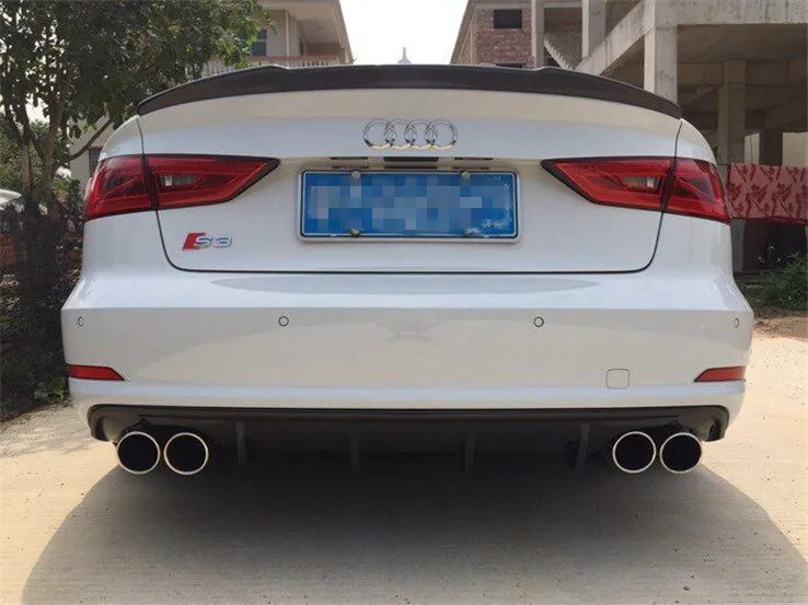 Спойлер для AUDI A4 2014-2016 из высококачественного материала ABS, заднее крыло автомобиля цвета грунта.