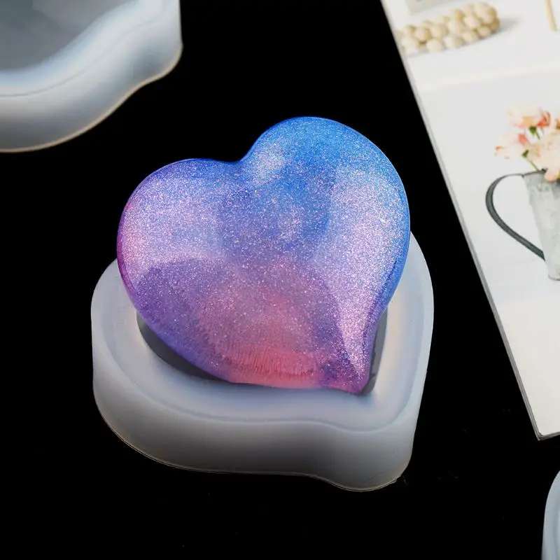 

87HC DIY Crystal Epoxy Mold Heart Shape Multi-spec Digital Game Silicone Mould