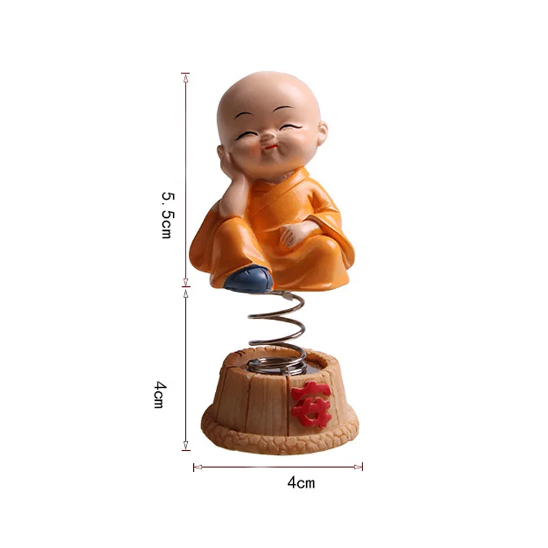 4 шт./компл. автомобиля украшения смолы Bobbleheads фигурка кукол монахов Будда Майтрея рисунок подарок стол Авто декорированные заклепками; стайлинга автомобилей