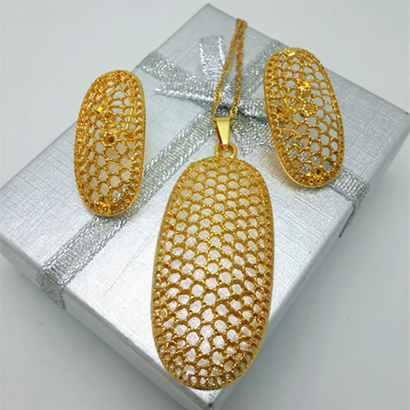 

ZuoDi Luxury Gold Wedding statement jewelry set Women customer Austrian Crystal Pendant Necklace Long Earrings