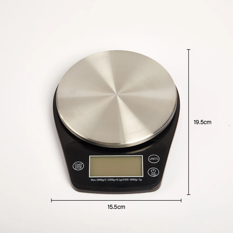 

Digital Coffee Electronic Food Scale 0.5/3KG Stainless Steel Timer Coffee Scale without Battery