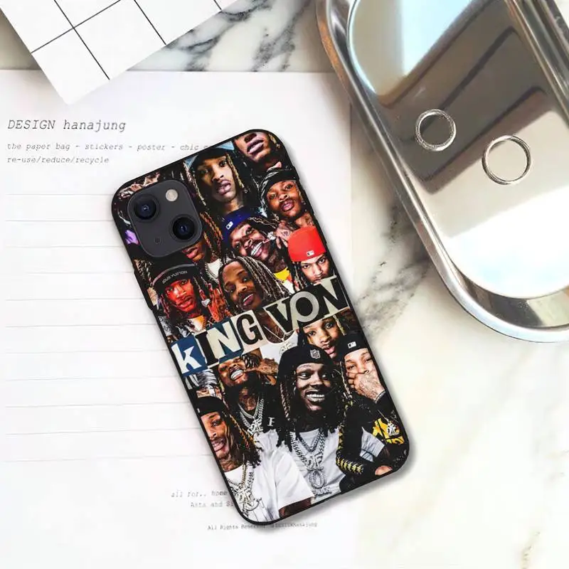 Чехол Rapper K-King Von для телефона iPhone 11 12 Mini 13 Pro XS Max X 8 7 6s Plus 5 SE XR | Мобильные телефоны и
