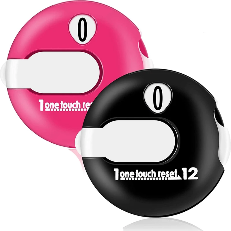 

Hot 2 PCS Mini Golf Counter Clicker Golf Stroke Counter Keeper with One Key Reset Handheld Score Counter for Golf Sports
